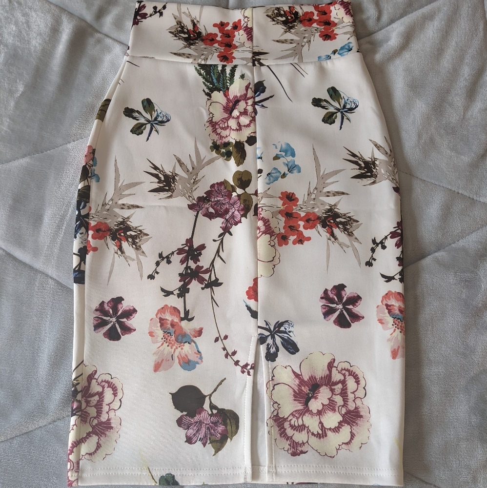 Floral Midi Skirt